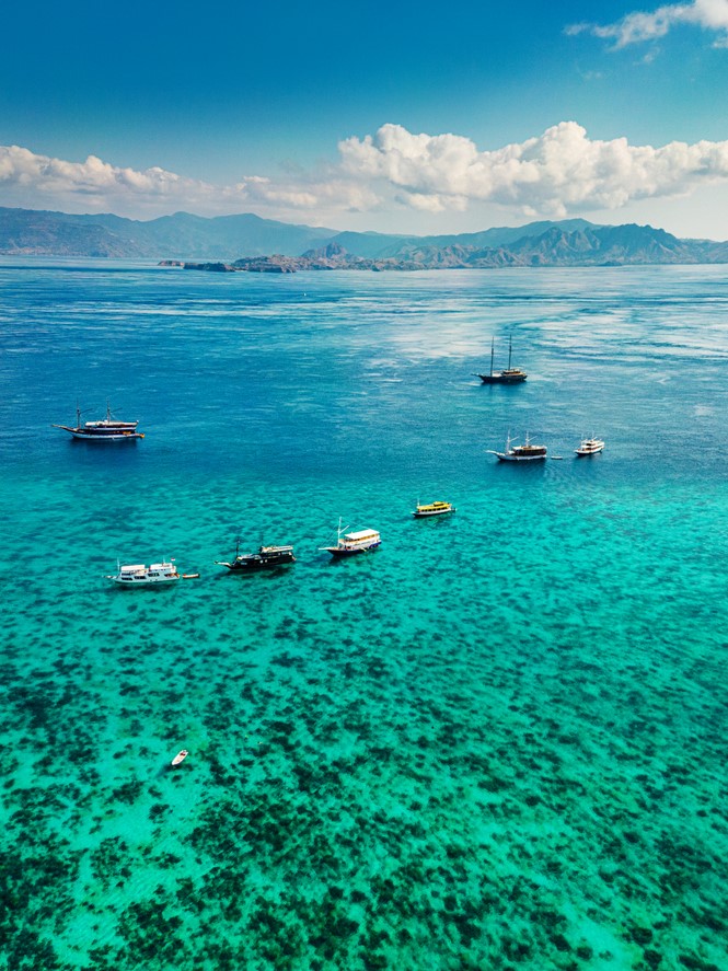 Aguas cristalinas en Indonesia